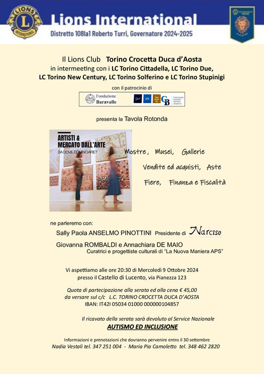 Invito Tavola Rotonda “Artisti & mercato dell’arte - Da dove cominciare?”